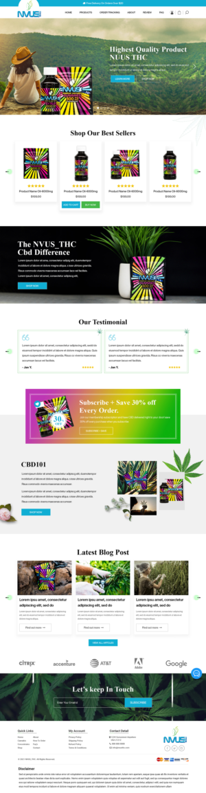 Website Design for an Exciting, Fun & Premium Cannabis Company | Web Design by Titan Eagle