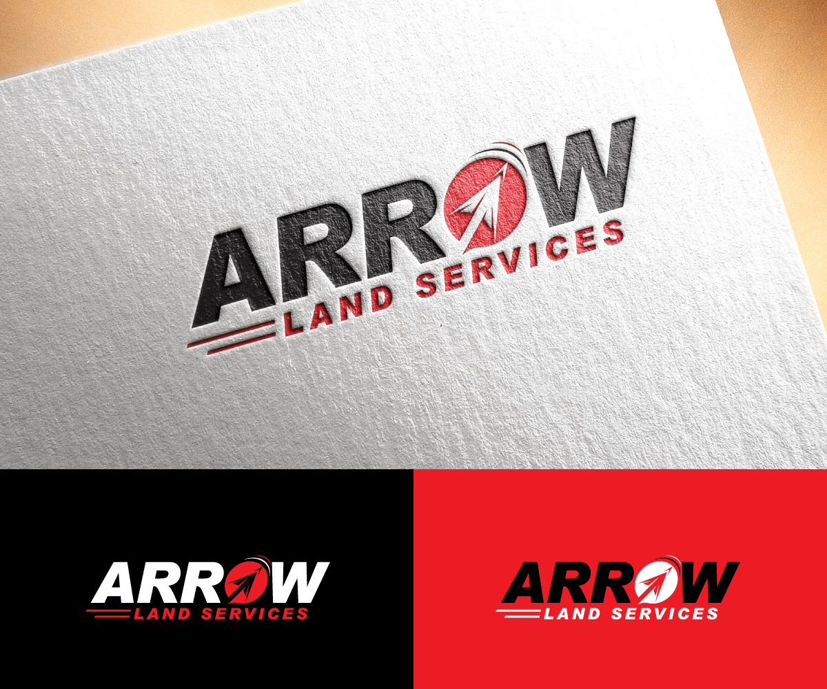 Logo Design by step forward 2 for Arrow Land Services | Design: #26737717