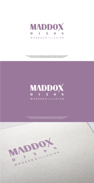 Maddox Dixon (with a subtitle underneath reading: Wonder & Illusion | Logo Design by MASH Std