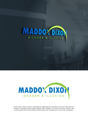 Maddox Dixon (with a subtitle underneath reading: Wonder & Illusion | Logo Design by Amelia 25