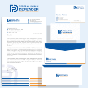 Letterhead Design by juwel@islam for Federal Public Defender CDCA | Design: #26781713