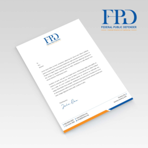 Federal Public Defender Central District of California | Diseño de Membrete por Creative Jiniya