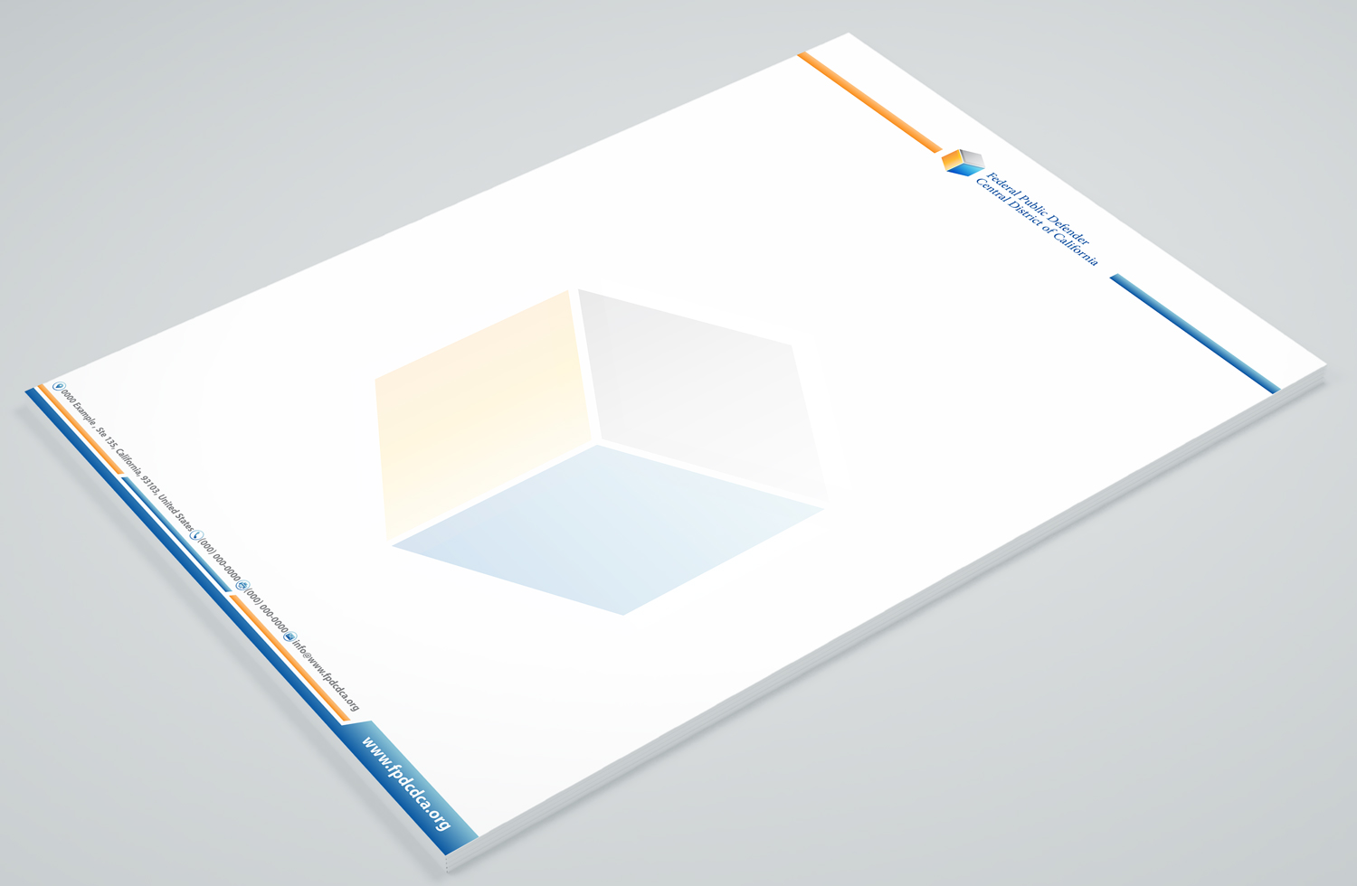 Briefkopf-Design von Petter Goms für Federal Public Defender CDCA | Design #26780407