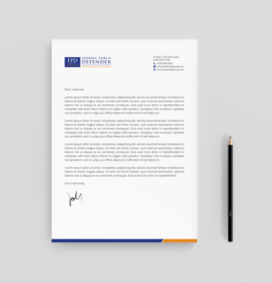 Letterhead Design by R.design for Federal Public Defender CDCA | Design: #26734919