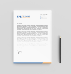 Letterhead Design by R.design for Federal Public Defender CDCA | Design: #26755766