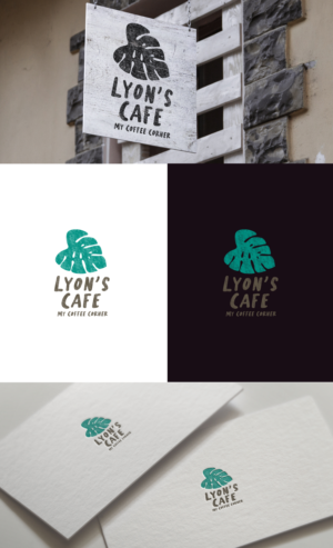 Lyon's Cafe   (then in smaller text underneath the name - My Coffee Corner) | Diseño de Logo por GLDesigns