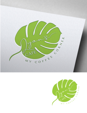 Lyon's Cafe   (then in smaller text underneath the name - My Coffee Corner) | Logo Design by HEAVEN ART