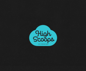 HIGH SCOOPS ICE CREAM BAR | Logo Design by airborne