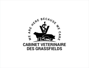 CABINET VETERINAIRE DES GRASSFIELDS / We are here because we care | Logo Design by BNdesigner