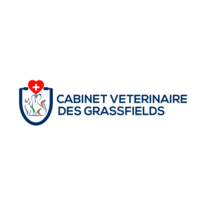 CABINET VETERINAIRE DES GRASSFIELDS / We are here because we care | Logo Design by ERLANDO RONTE RDJ