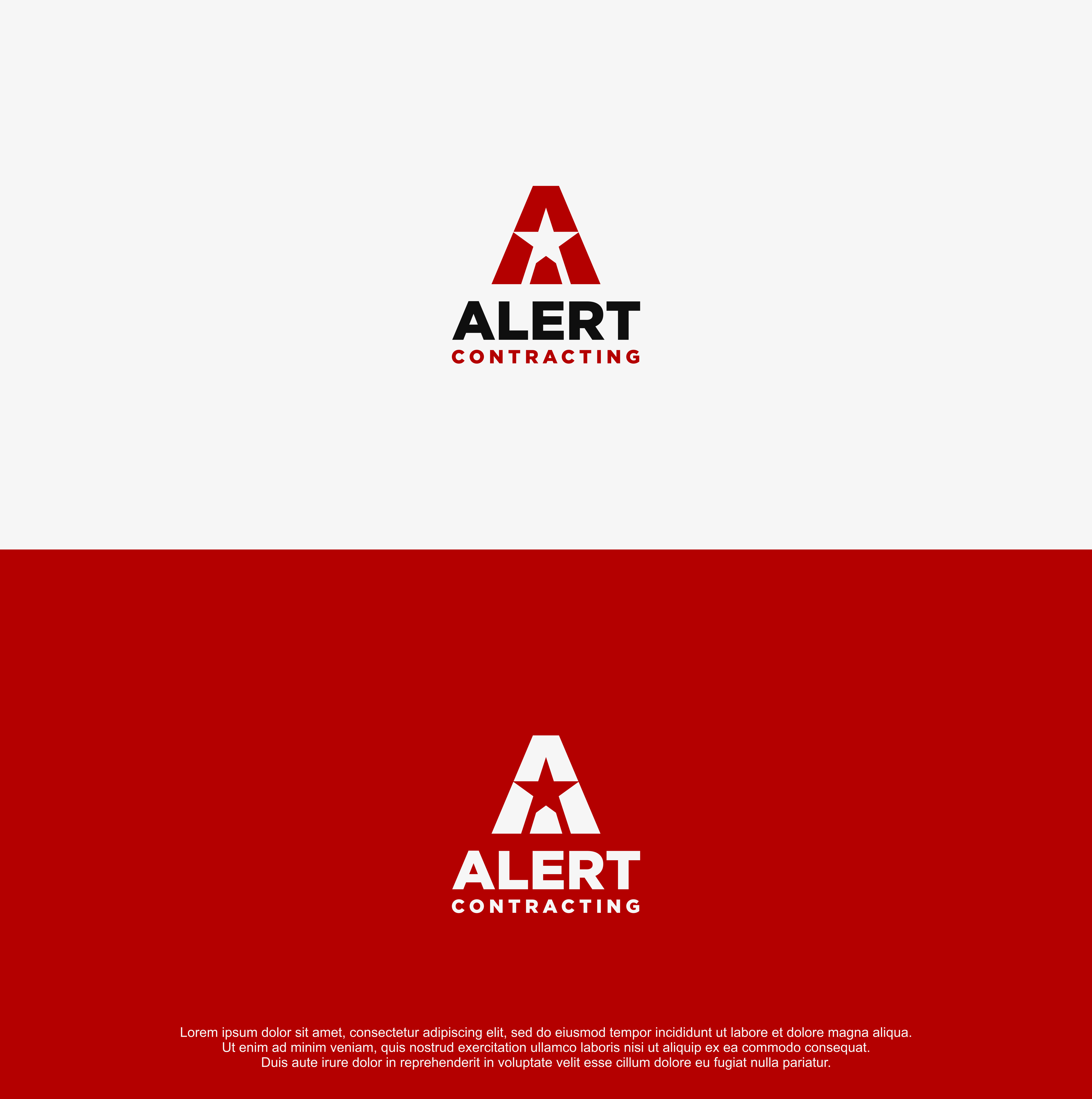 Logo-Design von R!CKY für Alert Contracting | Design #26761958