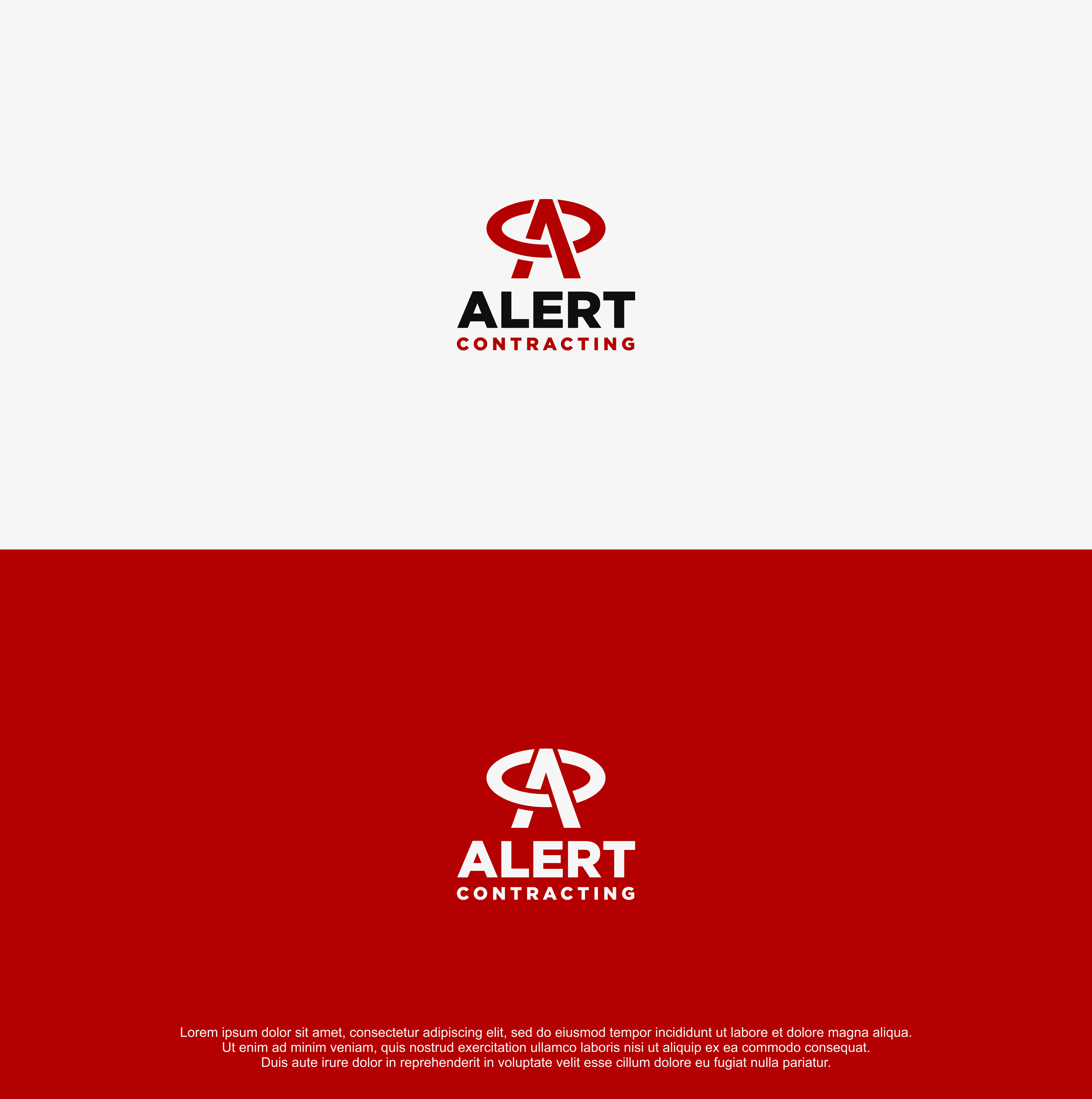 Logo-Design von R!CKY für Alert Contracting | Design #26761959