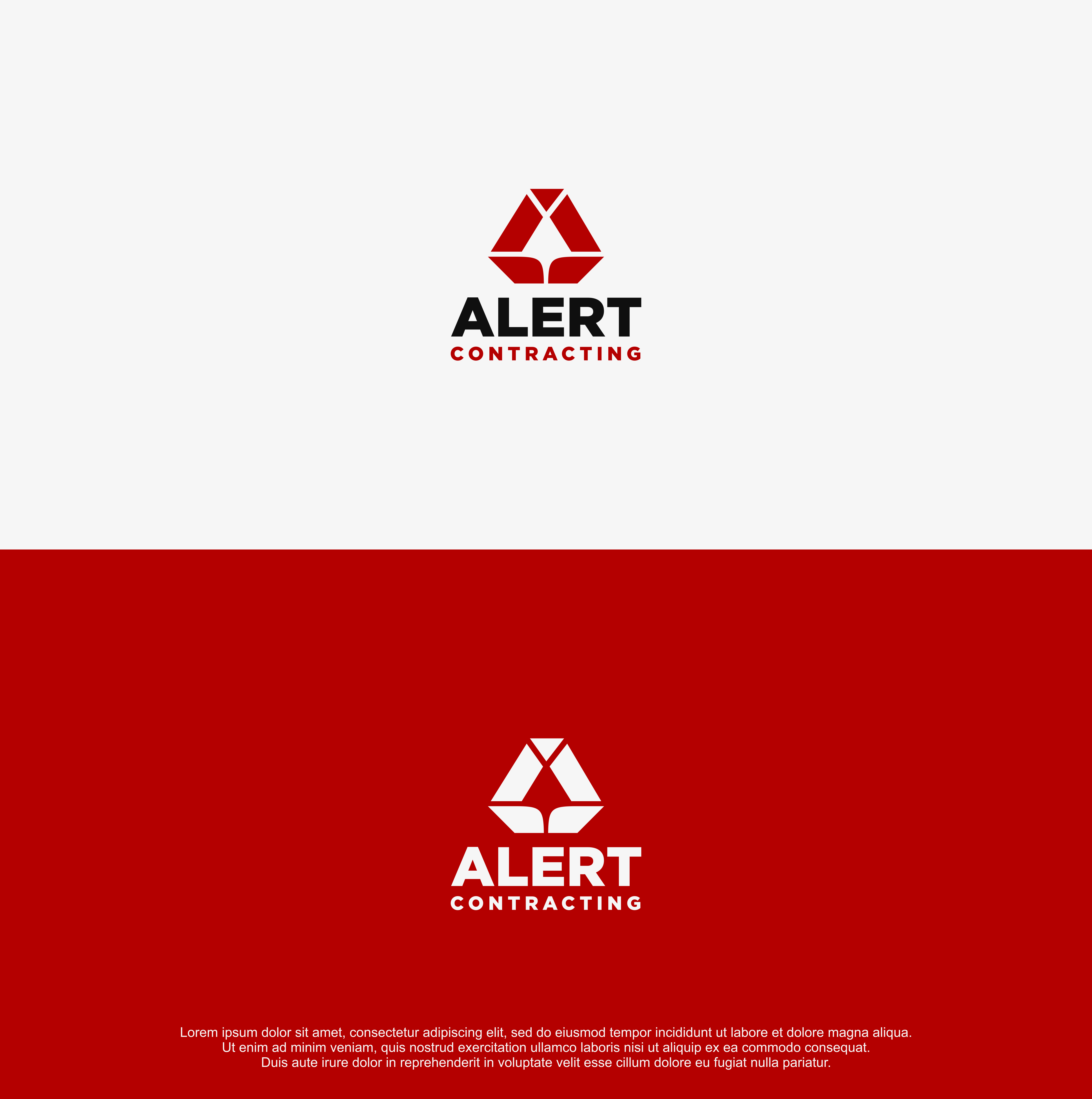 Logo-Design von R!CKY für Alert Contracting | Design #26761960