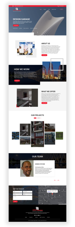 Simple Modern website for an architectural design and management firm | Web Design by Adeel Rahman