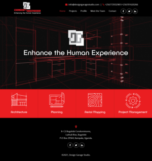 Simple Modern website for an architectural design and management firm | Web Design by Starlyn DS