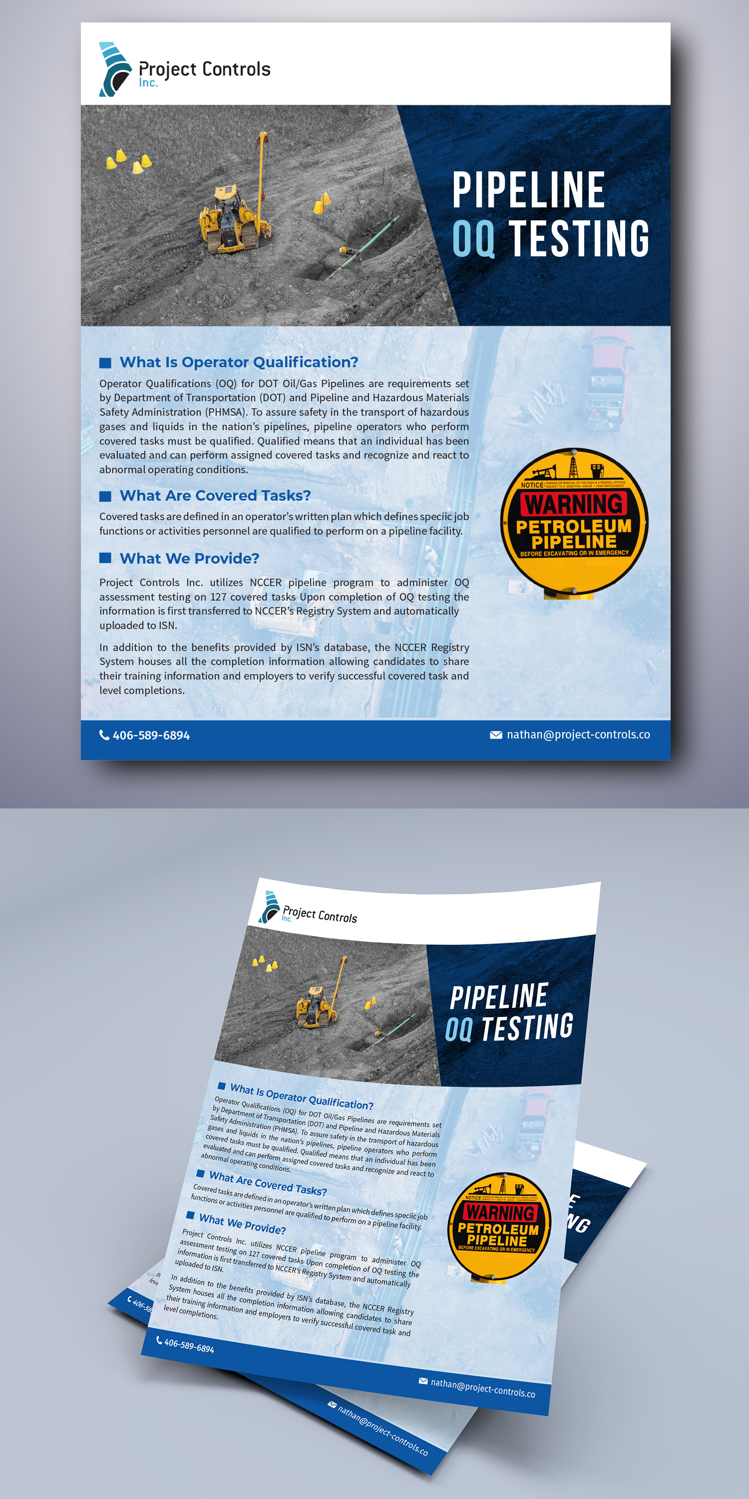 Diseño de Flyer por CG PRITAM para Project Controls Inc. | Diseño #26765691