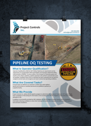 Flyer-Design von peejay für Project Controls Inc. | Design: #26756346