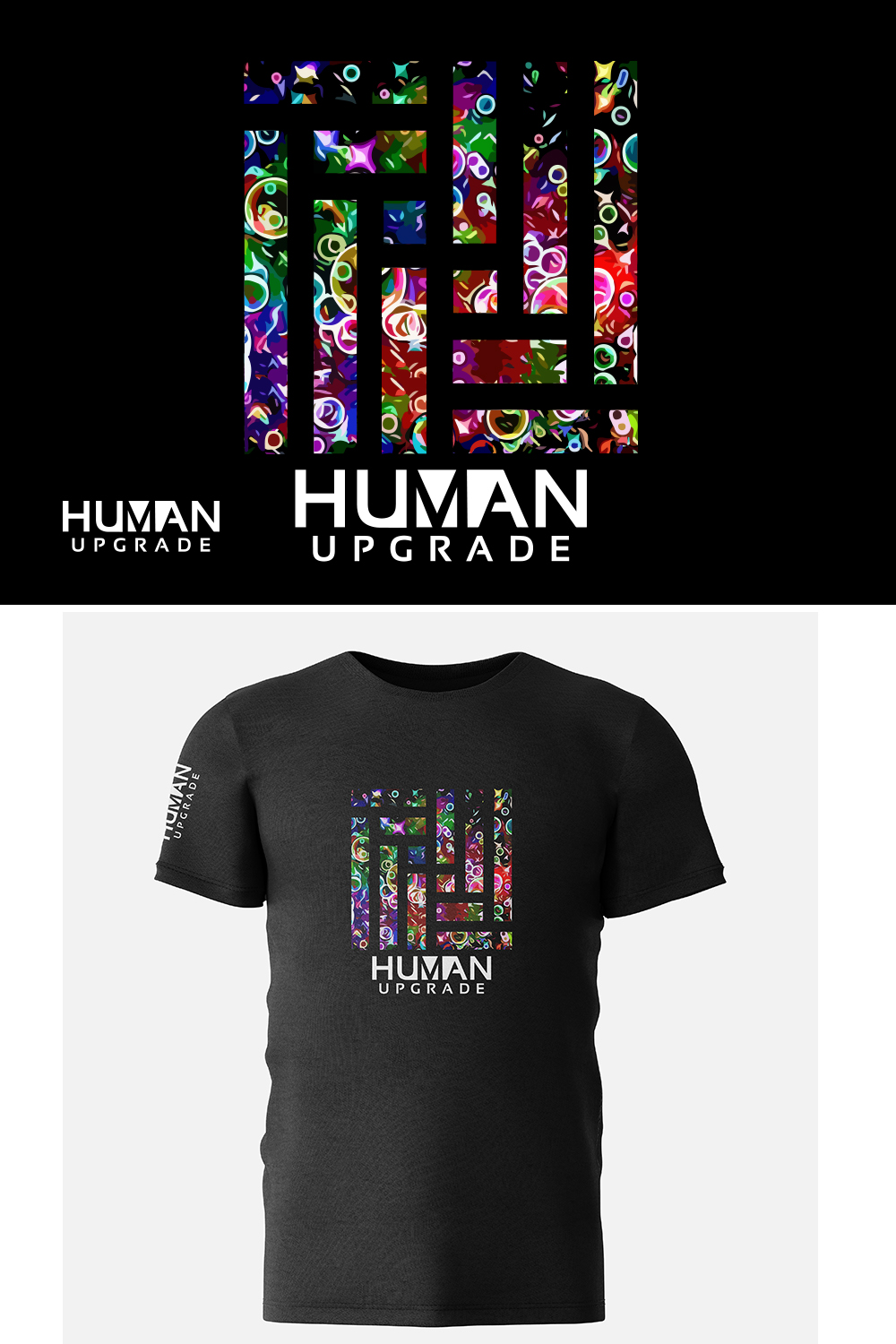 T-shirt Design by Lightning Design for Human Upgrade | Design: #26761786