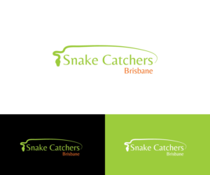 Snake Catchers Brisbane (the Brisbane needs to be easily swapped out for other words, see brief). | Logo Design by makerlogoz