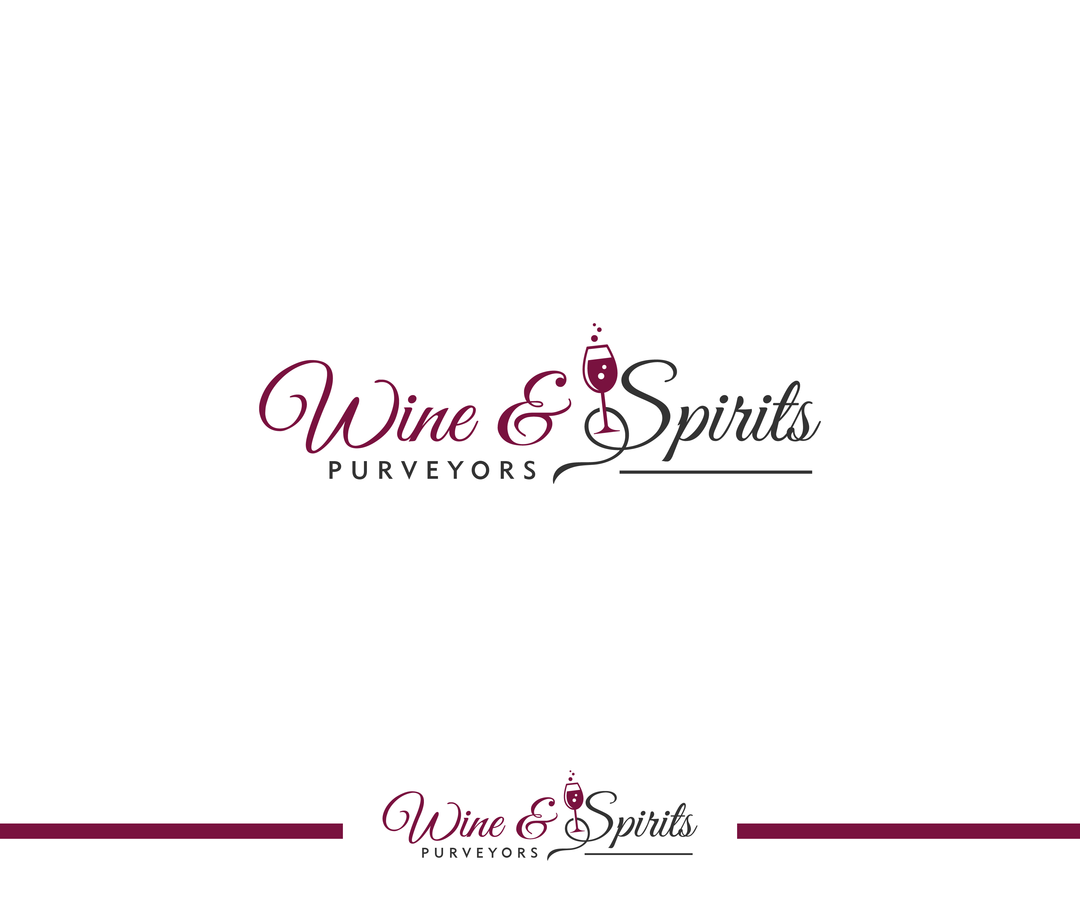 Logo Design by ecorokerz for Wine & Spirits Purveyors | Design #26741852