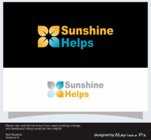 Sunshine Helps | Logo Design by Mariono Fx