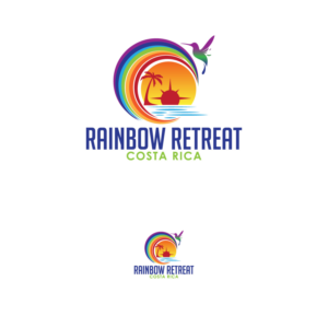 Rainbow Retreat- Costa Rica | Logo Design by Graphic Bricks