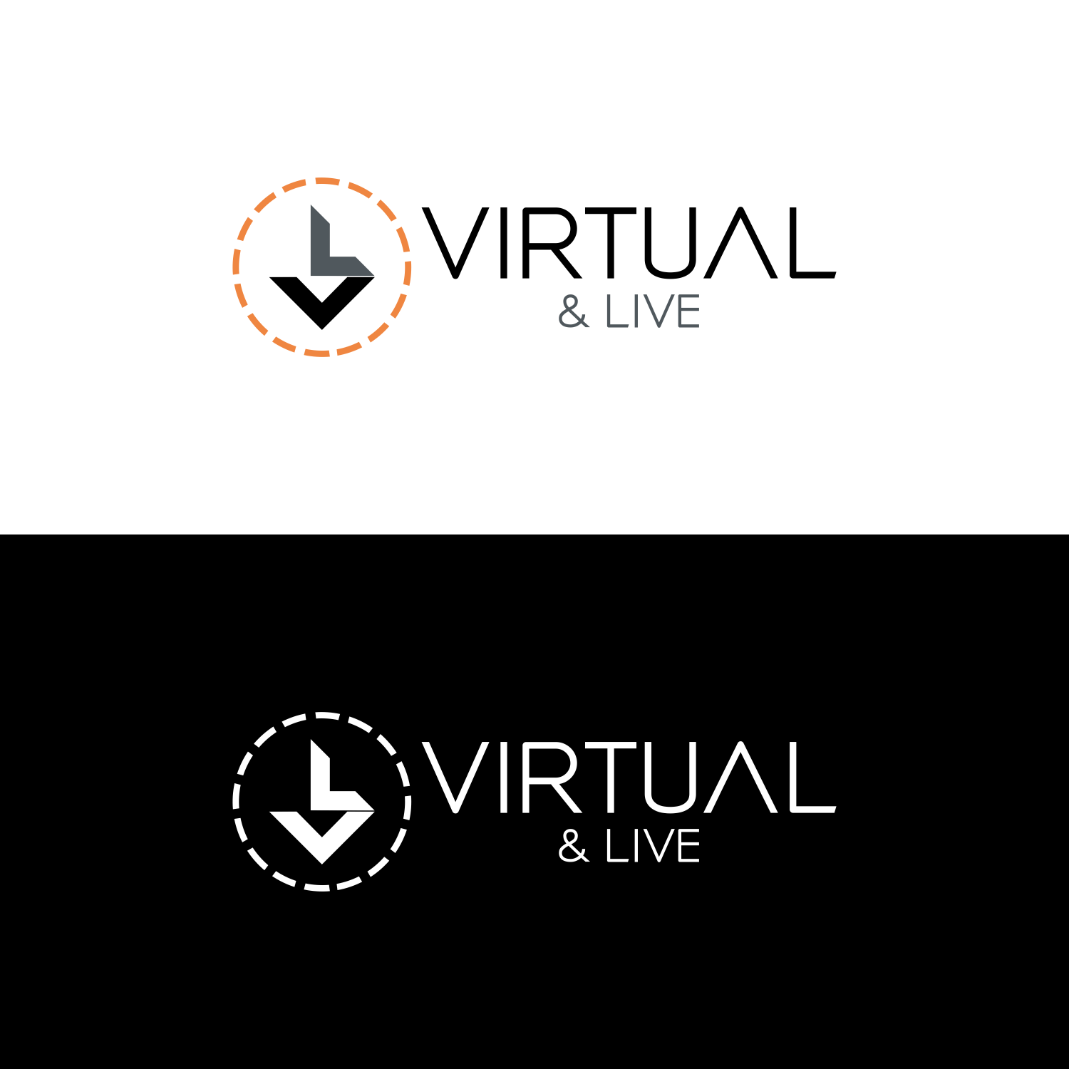 Logo Design by agung 25 for virtual & LIVE Show GmbH | Design #26772386