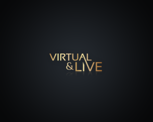 Logo Design by MNM for virtual & LIVE Show GmbH | Design #26751717