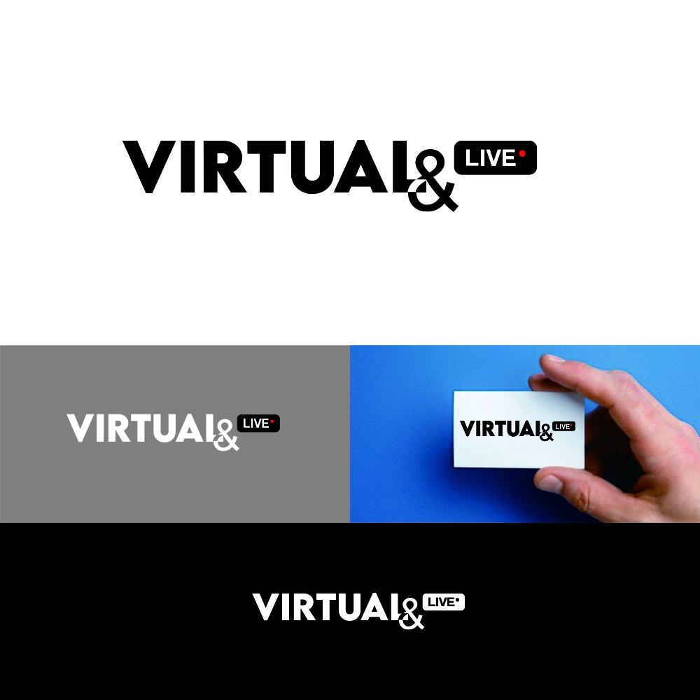 Logo Design by alitjuara for virtual & LIVE Show GmbH | Design #26761909