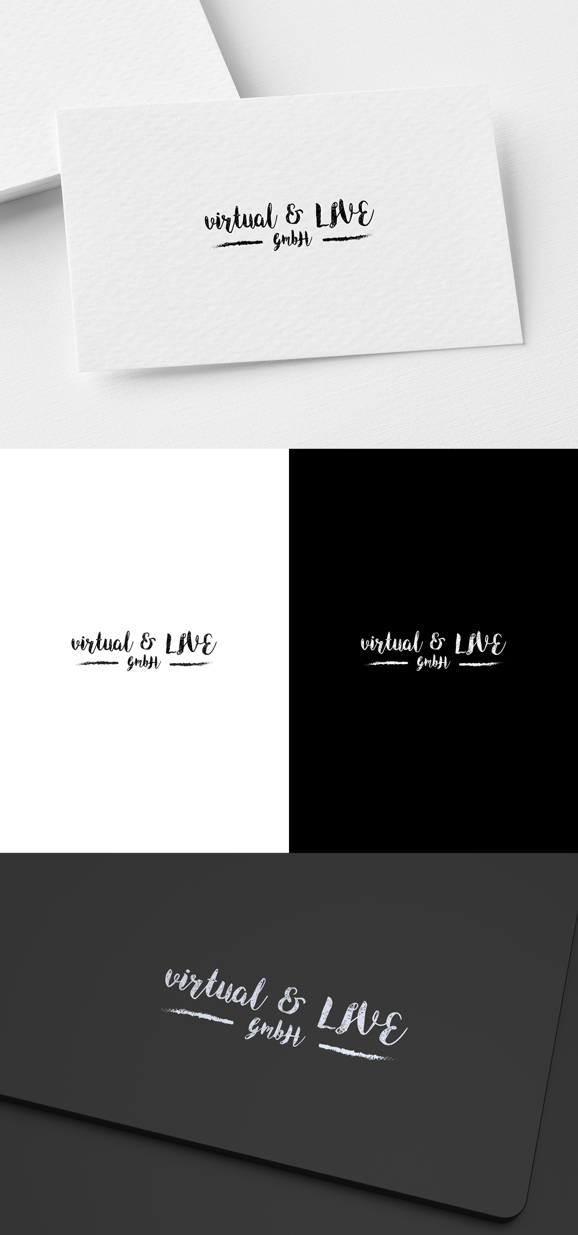 Logo Design by SL Designer for virtual & LIVE Show GmbH | Design #26750650