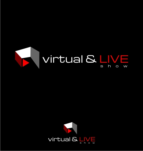 Logo-Design von iamrady für virtual & LIVE Show GmbH | Design #26775313