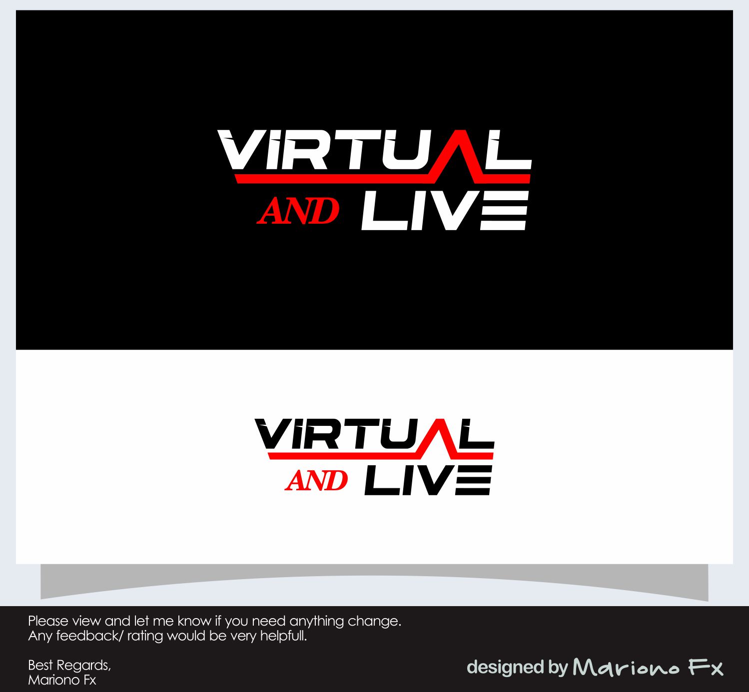 Diseño de Logo por Mariono Fx para virtual & LIVE Show GmbH | Diseño #26755628