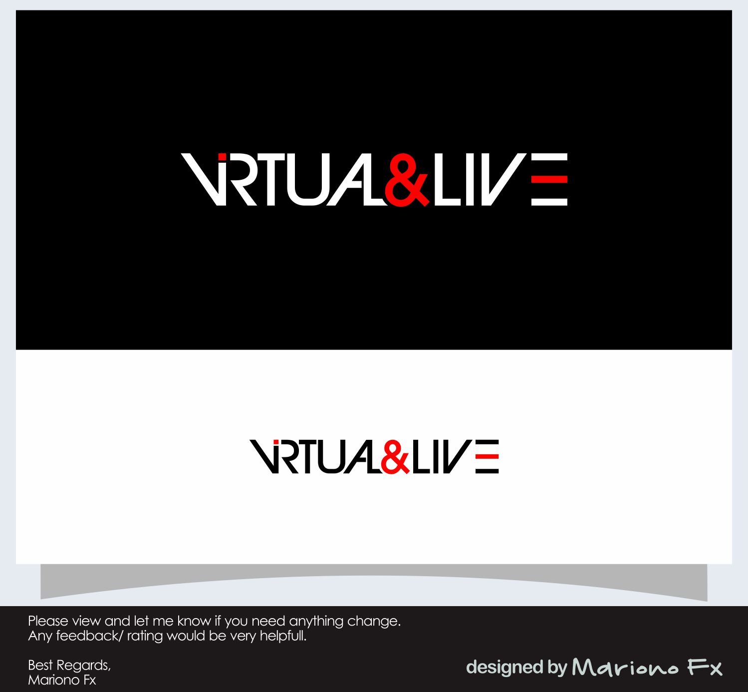 Diseño de Logo por Mariono Fx para virtual & LIVE Show GmbH | Diseño #26755666