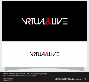 Diseño de Logo por Mariono Fx para virtual & LIVE Show GmbH | Diseño: #26755666