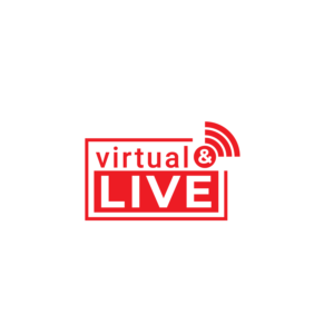 Diseño de Logo por Onephic Studio para virtual & LIVE Show GmbH | Diseño: #26762082