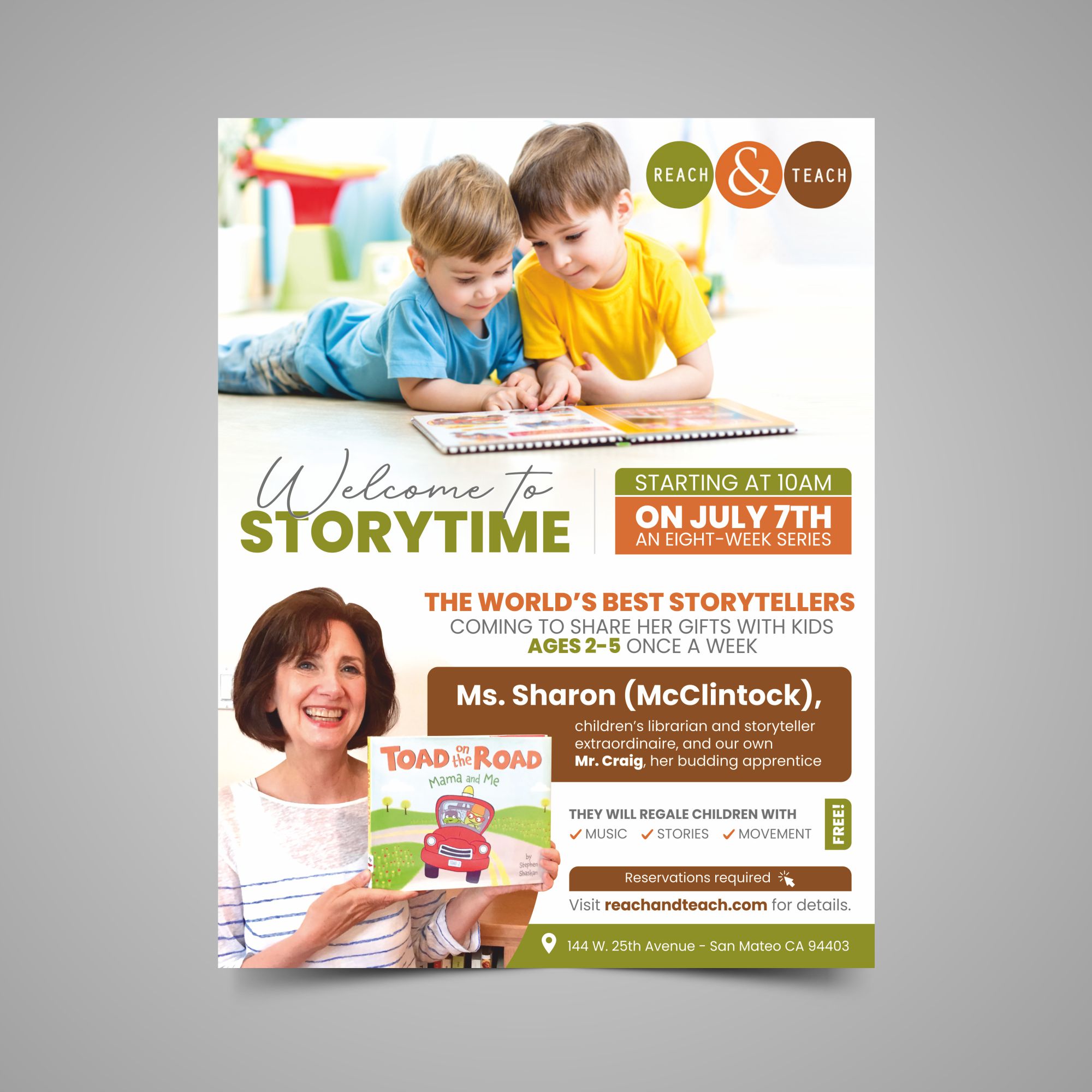 Flyer Design by Fat Bat Man for Reach And Teach | Design #26746354