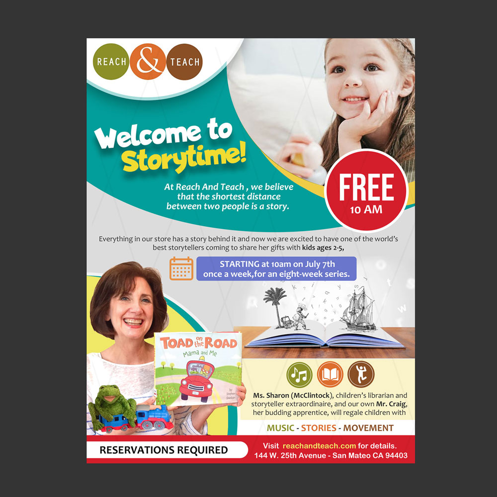 Flyer Design by DA. for Reach And Teach | Design #26745883