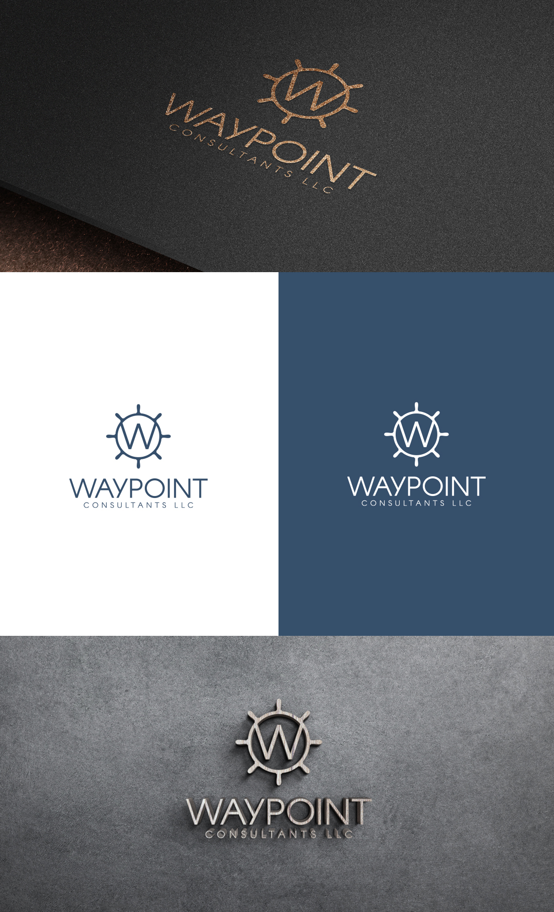Logo Design by GLDesigns for Waypoint Consultants LLC | Design #26752036
