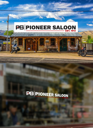Just "Pioneer Saloon" or "Pioneer Saloon Est. 1913" or "Pioneer Saloon, Goodsprings, NV" or "Pioneer Saloon Est. 1913 Goodsprings, NV" | Logo Design by JUEL RANA 525340