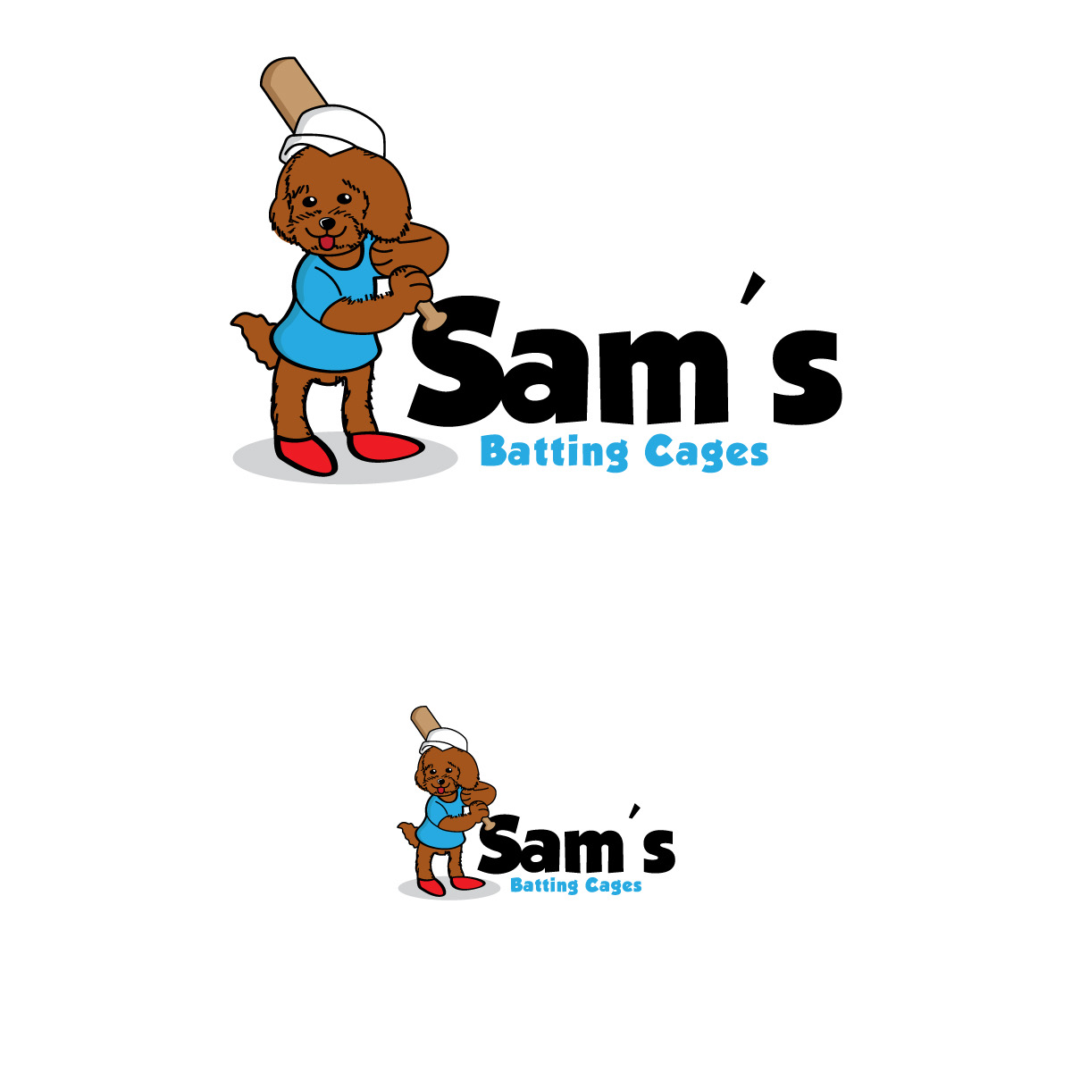 Logo Design by Graphic Bricks for Sam's Batting Cages | Design #26748178
