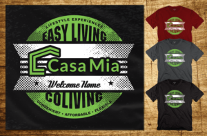 Co-Living Company needs Vibrant, Fun Design for Celebrating Members' 1 Year Anniversary with Us | T-shirt Design by CoffeeBreak88