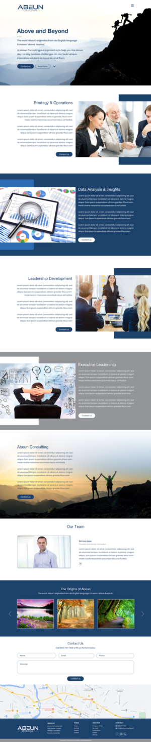 New management consulting website | Web Design by Sandaruwan