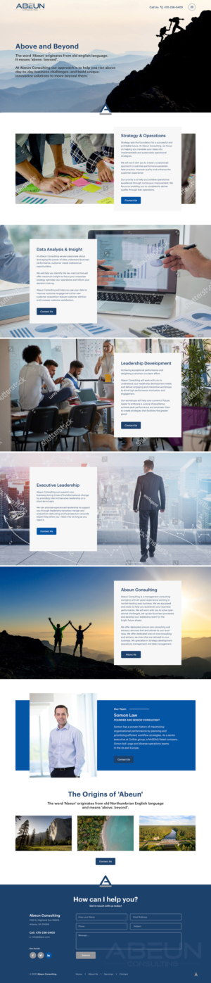 New management consulting website | Diseño Web por Ved Web Services