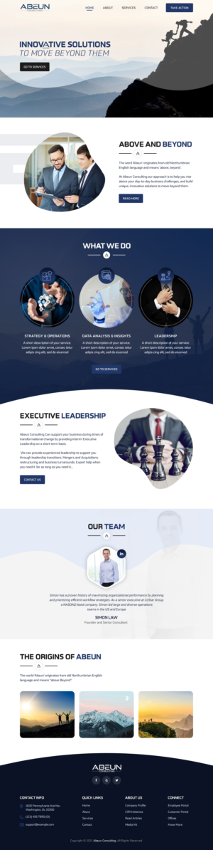 New management consulting website | Diseño Web por sai.designer87