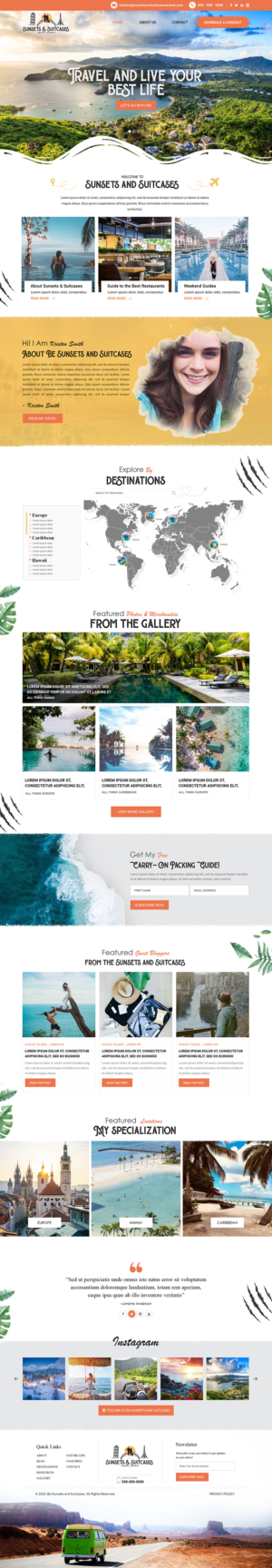 Luxury travel agency needs a website design | Diseño Wordpress por Titan Eagle