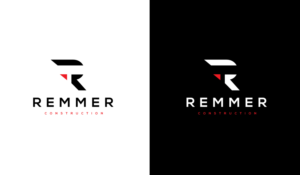 would like to use the Company name , "REMMER Construction” | Logo Design by step forward 2