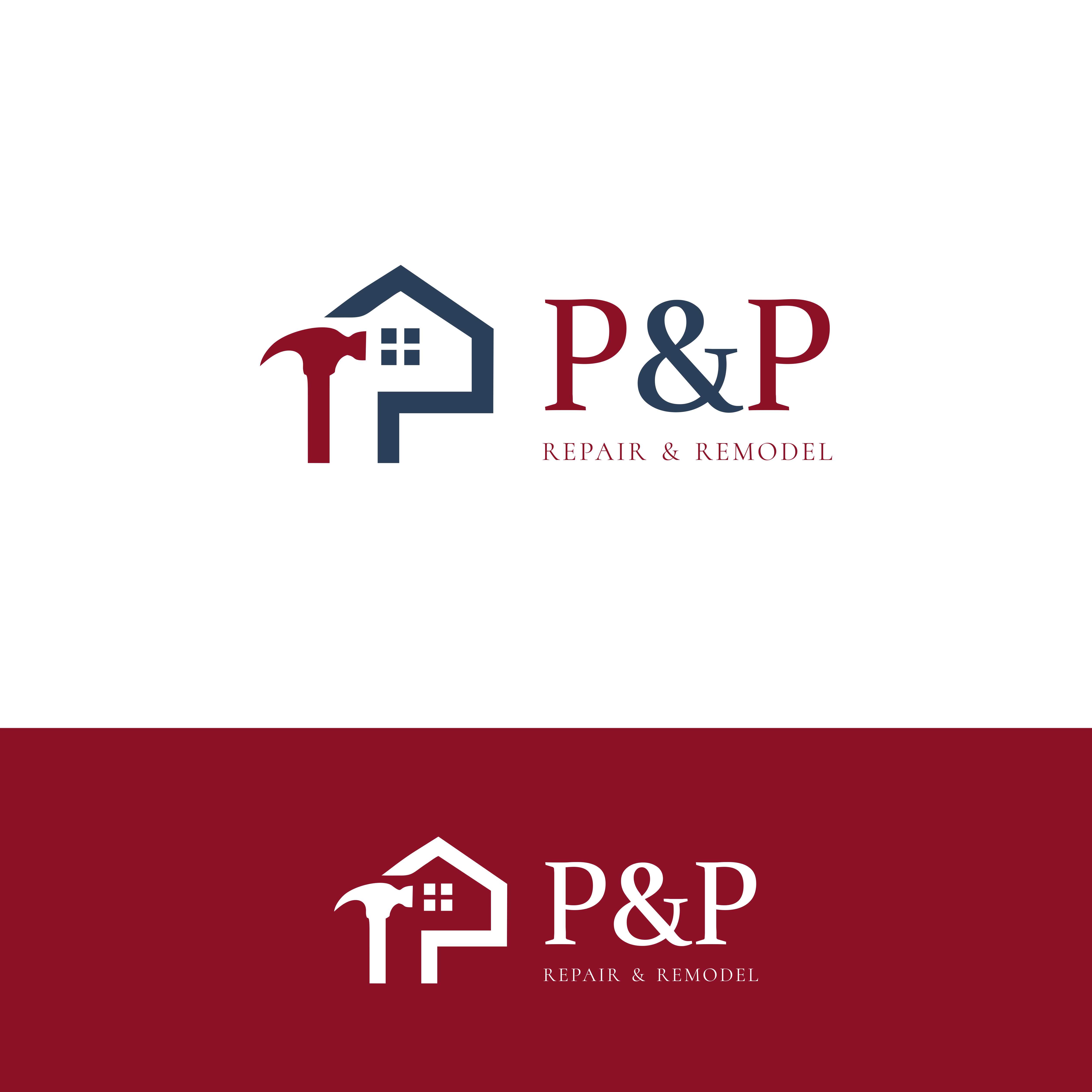 Logo Design by Zimo Design for P and P Repair and Remodel | Design #26753742