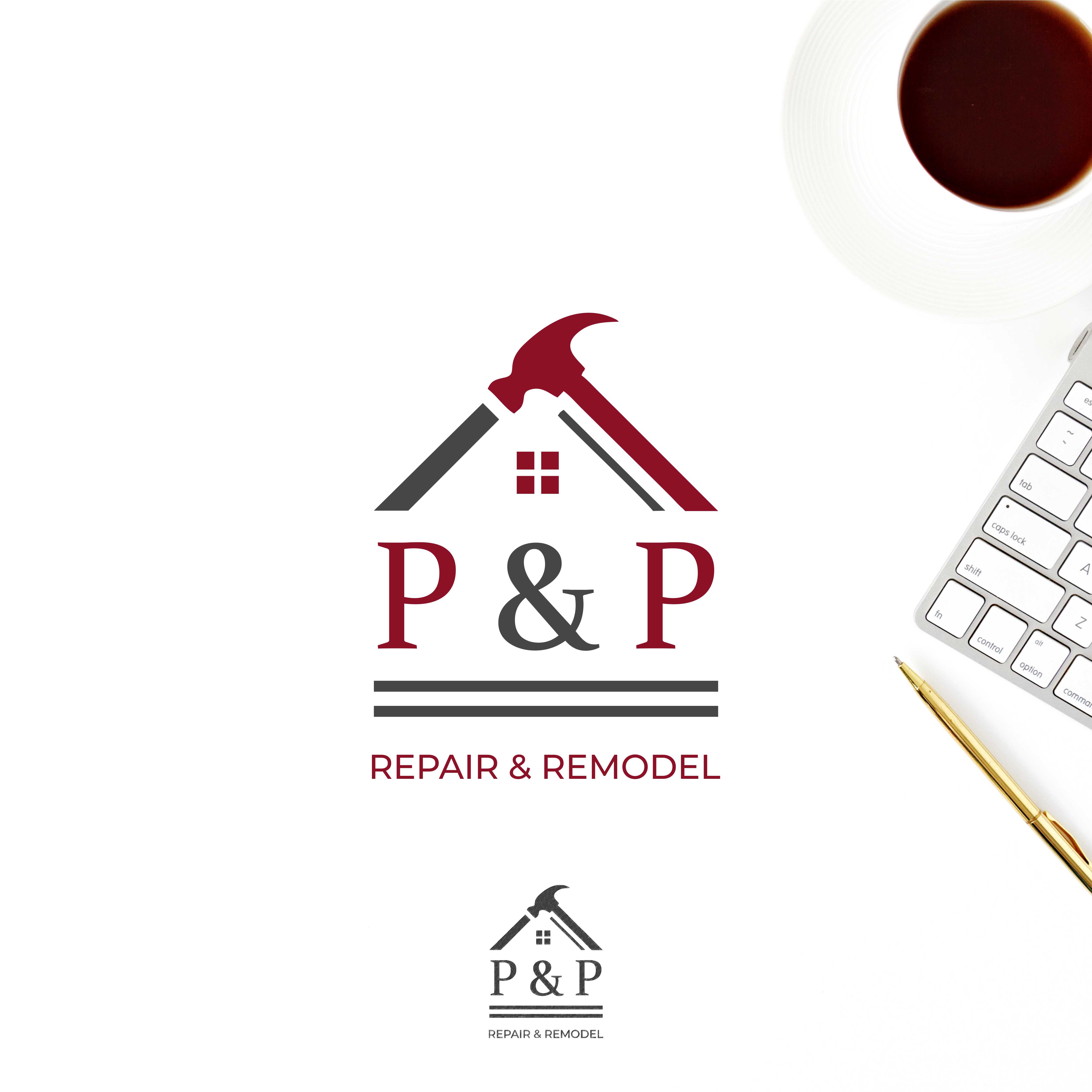 Logo Design by Zimo Design for P and P Repair and Remodel | Design #26778298