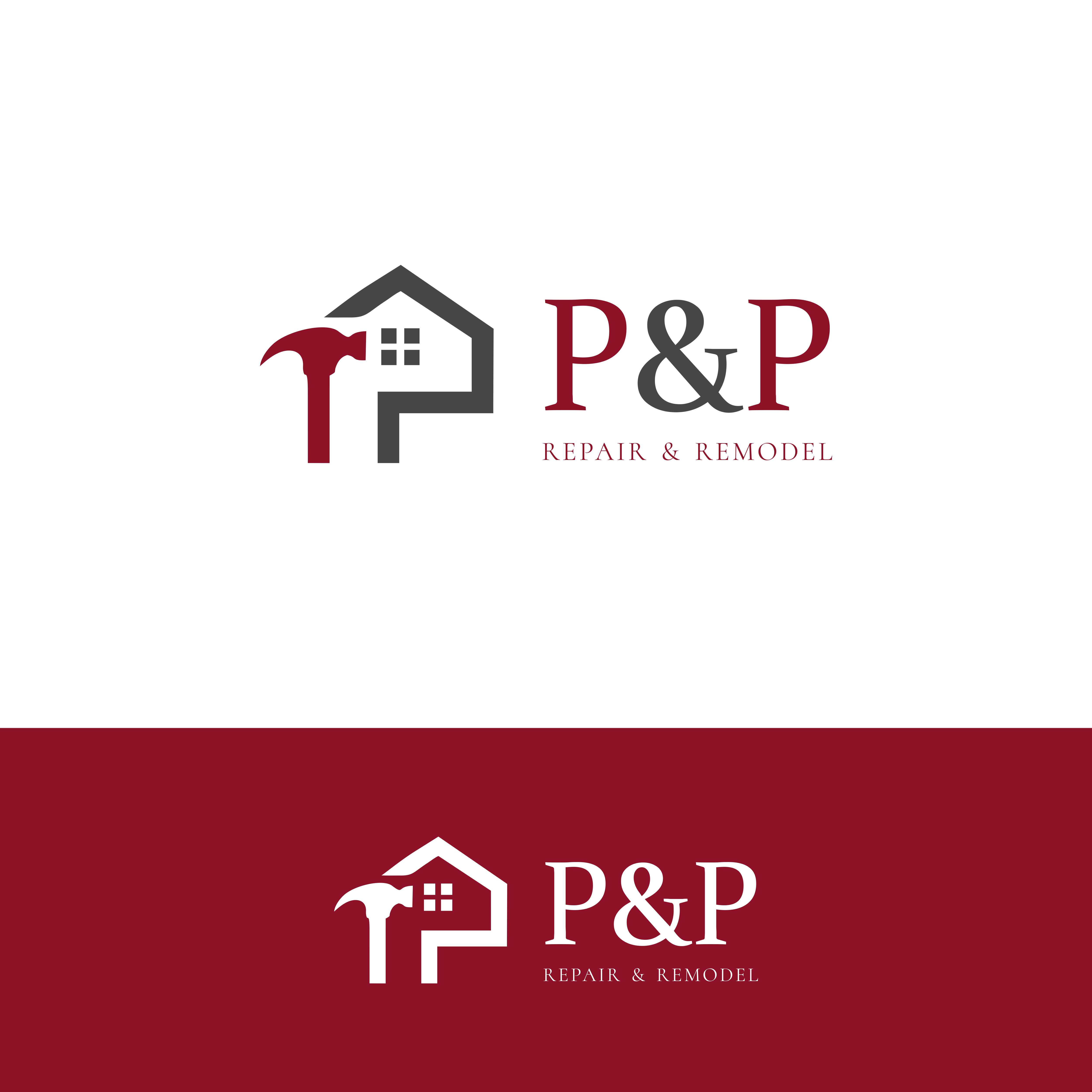 Logo Design by Zimo Design for P and P Repair and Remodel | Design #26778300