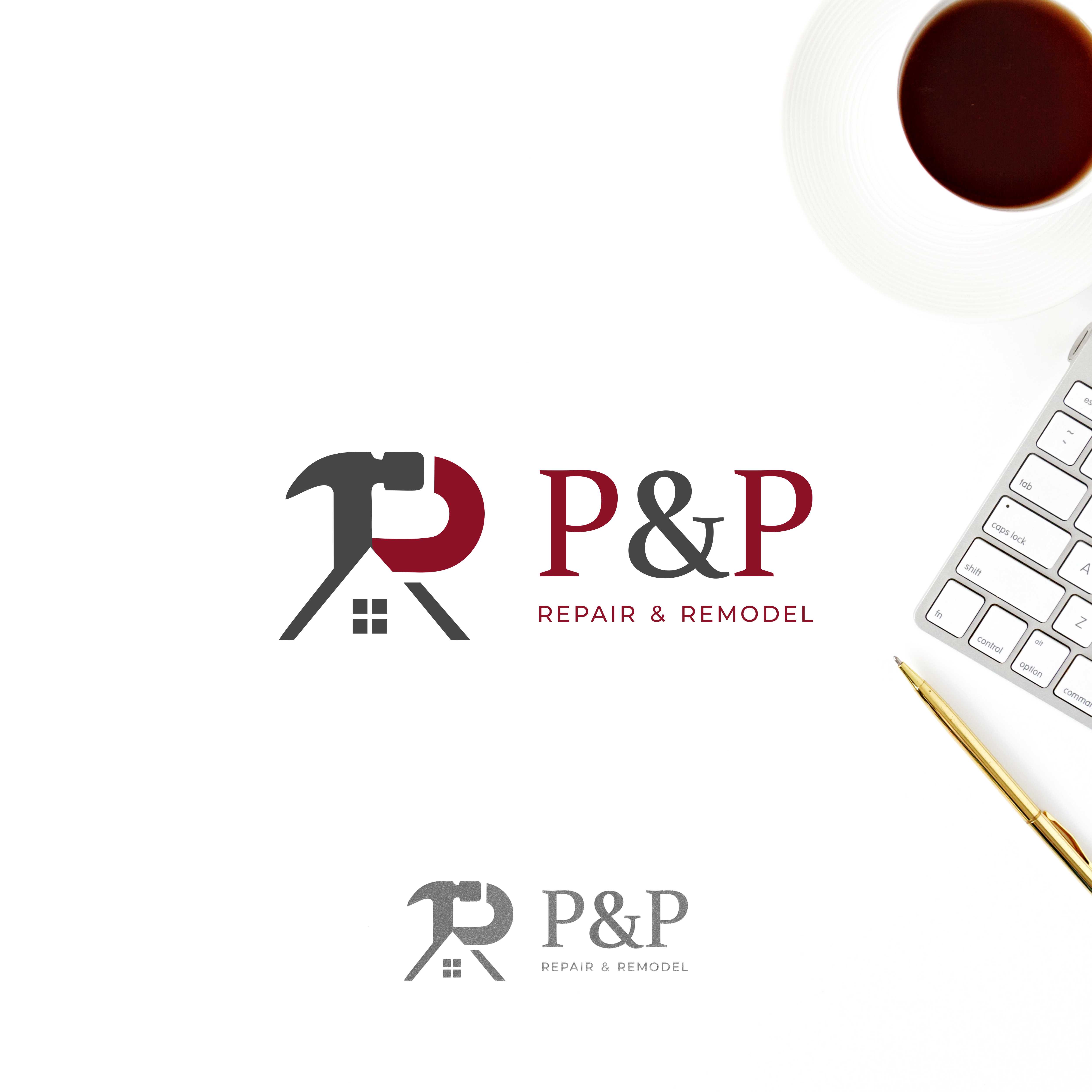 Logo Design by Zimo Design for P and P Repair and Remodel | Design #26778301